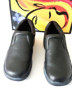 SAFE T STEP Women's Comfort Slip Resistant Slip-ons Comfort Shoes, Size 7